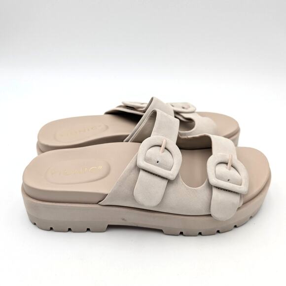 Vionic Capitola Platform Sandals Women's Buckle Straps Beige Size US6.5 EU36.5 - Picture 3 of 12